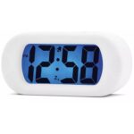 Acctim Silicone White Digital Alarm Clock – Jumbo LCD Display with Snooze - Image 2