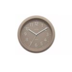 Acctim Retro Flood Brown Wall Clock – 30cm Silent Sweep Analogue Quartz