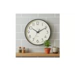 Acctim Earl Black Wall Clock – 25cm Silent Sweep Analogue Quartz Design - Image 2