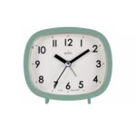 Acctim Hilda Green Retro Alarm Clock – Silent Sweep with Snooze & Light