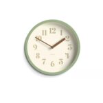 Jones Clocks Green Modern Wall Clock – 20cm Analogue Quartz Design