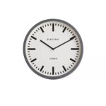 Jones Clocks Grey Analogue Wall Clock – 27cm Quartz Movement